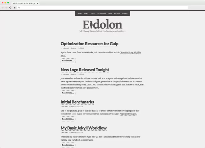 screen capture of page