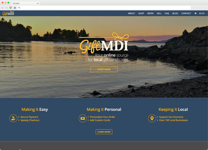 screen capture of page