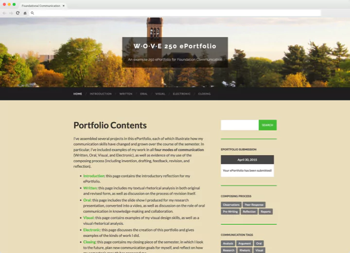 screen capture of page