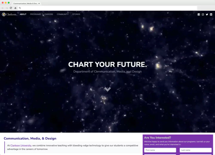 screen capture of page